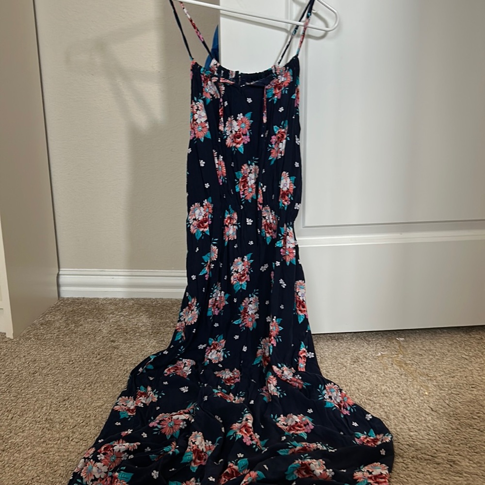 floral dress, long